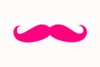 Pink Mustache Clip Art