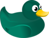 Green Rubber Duck Clip Art