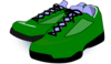 Forest Green Tennis Shoes Clip Art