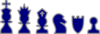 Blue Chess Pieces Clip Art