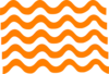 Orange Wave Lines Clip Art