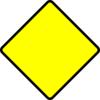 Empty Yellow Road Sign Clip Art