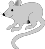 Cute Gray Mouse Clip Art