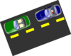High Speed Chase Clip Art