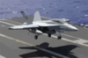 An F/a-18f Super Hornet Prepares To Make An Arrested Landing Clip Art