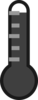 Black Thermometer 2 Clip Art