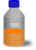 Reagent Bottle With Growth Media Clip Art