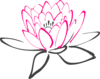 Pink Abstract Lotus Clip Art