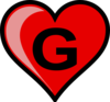 G Heart Clip Art