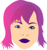Girl With Purple Hair Clip Art