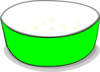 Green Bowl Clip Art