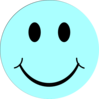 Blue Smiley Face Clip Art