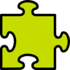 Puzzle-green Clip Art
