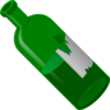 Green Wine Bottle Clip Art