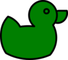 Green Duck Clip Art