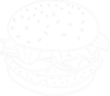 Burger White Clip Art