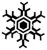 Inverted Snowflake Clip Art