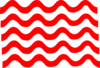 Red Wave Lines Clip Art