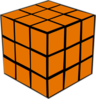 Olap Orange Cube Clip Art