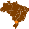 Mapa Brasil Laranja Clip Art
