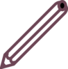 Purple Pencil Clip Art