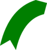 Green Arrow Curve 2 Clip Art
