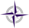 Purple Compass Rose Lt Clip Art