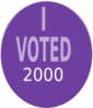I Voted 2000 Clip Art