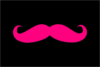 Pink Mustache Clip Art