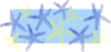 Blue & Yellow Starfish Clip Art