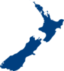 New Zealand Map Illustration Clip Art