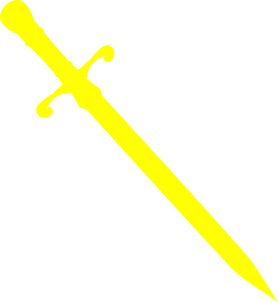 Yellow Dagger Clip Art at Clker.com - vector clip art online, royalty