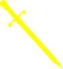 Yellow Dagger Clip Art