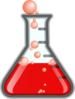 Redflask/bubbles Clip Art