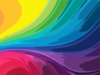 Abstract Rainbow Background Clip Art