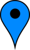 Map Pin Azzurra Clip Art