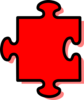Red Jigsaw Piece Clip Art