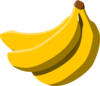 Bananas (edited) Clip Art