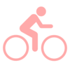 Pink Cyclist Clip Art