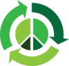 Recycle With Peace Symbol Clip Art