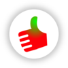 Thumb Up Red-green Clip Art