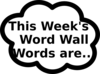Word Wall Words1 Clip Art