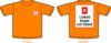 Plain Orange Shirt Clip Art