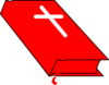Red Bible Clip Art