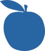 Bluest Apple Ever Clip Art