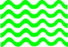 Green Wave Lines Clip Art