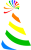 Rainbow Party Hat Clip Art