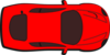 Red Car - Top View Clip Art