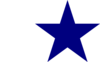 Solid Blue Star Clip Art