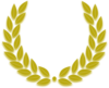 Olive Leaf Gold Violte Clip Art